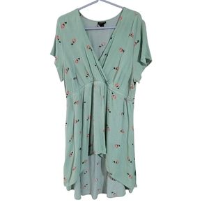 Torrid Babydoll Gauze Surplice Tunic Top Size 2